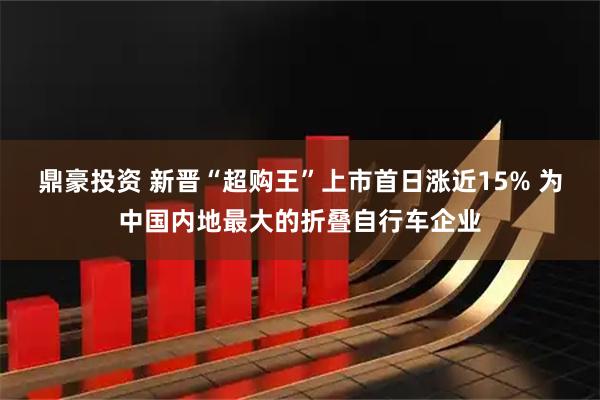 鼎豪投资 新晋“超购王”上市首日涨近15% 为中国内地最大的折叠自行车企业